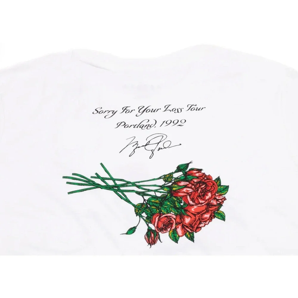 NEW Jordan Brand Sorry Crew Sz Medium White T-Shirt DQ7390-100